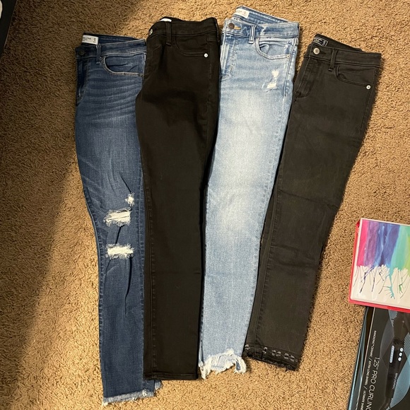 BUNDLE! Abercrombie & Fitch Skinny Jeans Bundle 27R - Picture 1 of 12